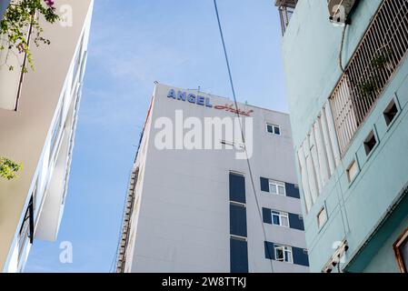 Da Nang, Vietnam - 4. Oktober 2023: Angel Hotel. Stockfoto