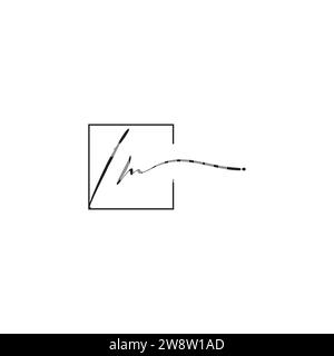Im siganture Logo-Konzept in hochwertigem, professionellem Design, das auf allen Druckmedien gut gedruckt wird Stock Vektor