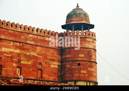 Teilweiser Blick auf Buland Darwaja, Fatehpur Sikri, Uttar Pradesh, Indien Stockfoto