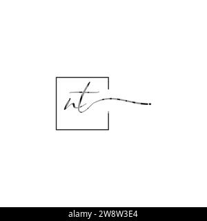 NT-Sigma-Logo-Konzept in hochwertigem, professionellem Design, das auf allen Druckmedien gut gedruckt wird Stock Vektor