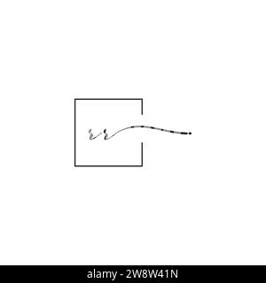 RR-Sigma-Logo-Konzept in hochwertigem, professionellem Design, das auf allen Druckmedien gut gedruckt werden kann Stock Vektor