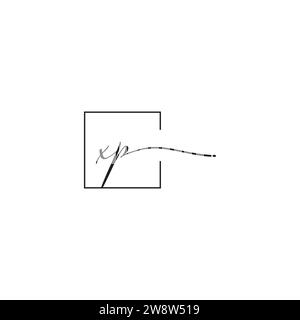 Das XP siganture Logo-Konzept in hochwertigem, professionellem Design sorgt für einen guten Druck auf allen Druckmedien Stock Vektor