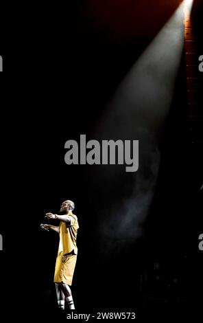 PA REVIEW OF THE YEAR 2023 File Photo vom 18/08/23 - Stormzy tritt in All Points East, Victoria Park, East London auf. Ausgabedatum: Freitag, 22. Dezember 2023. Stockfoto