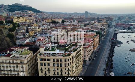 Drohnenfoto Neapel Italien europa Stockfoto