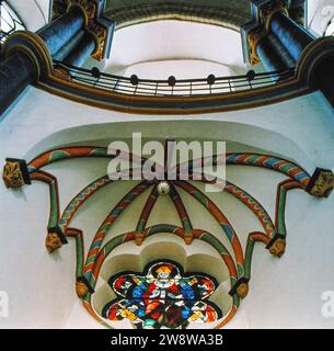 Köln, Deutschland, 13. August 1995. Basilika St. Severin. Apsis, Detail. Stockfoto