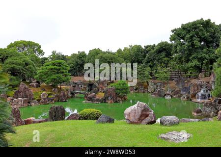 Nijo Castle mit Gärten, ein Zuhause für den Shogun Ieyasu in Nijojocho, Nakagyo Ward, Kyoto, Japan Stockfoto