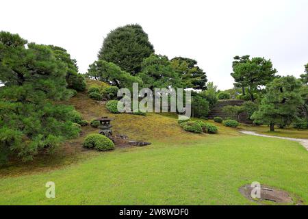 Nijo Castle mit Gärten, ein Zuhause für den Shogun Ieyasu in Nijojocho, Nakagyo Ward, Kyoto, Japan Stockfoto