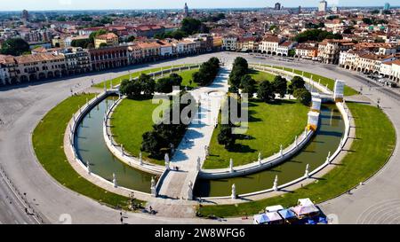 Drohnenfoto Prato della Valle Padova Italien europa Stockfoto