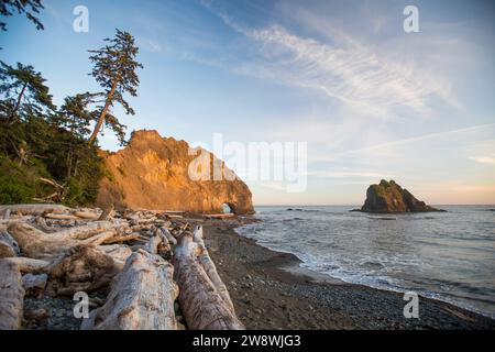Malerischer Blick auf Hole-in-the-Wall, Olympic National Park Stockfoto