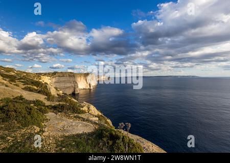 Sanap Cliffs in der Nähe von Xlendi, Gozo, Malta Stockfoto