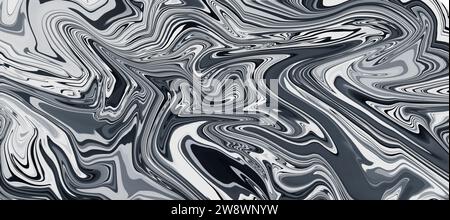 Grauer psychedelischer abstrakter Hintergrund Stockfoto