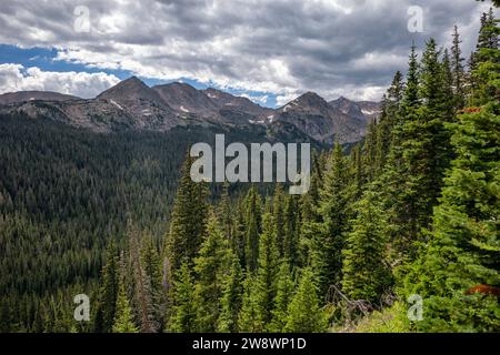 Landschaft im Indian Peaks Wilderness, Colorado Stockfoto