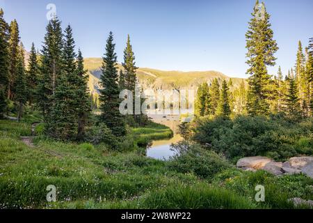 Diamond Lake in der Indian Peaks Wilderness, Colorado Stockfoto