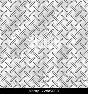 Diamantplatte - Metallic Stockfoto