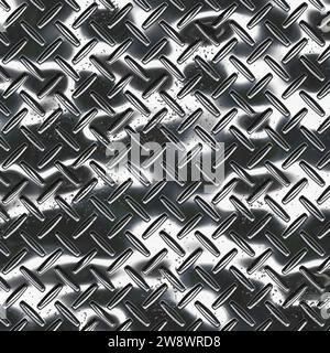 Diamantplatte - Metallic Stockfoto