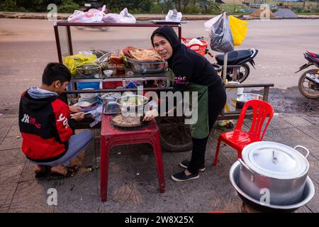 Der lokale Markt von Phong Nha Ke Bang in Vietnam, Stockfoto