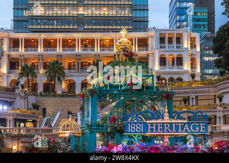 12. Dezember 2023: Das ehemalige Hauptquartier der Marine Police wurde fertiggestellt und befindet sich in Tsim Sha Tsui, Kowloon ist eines der vier ältesten erhaltenen Regierungsgebäude Stockfoto