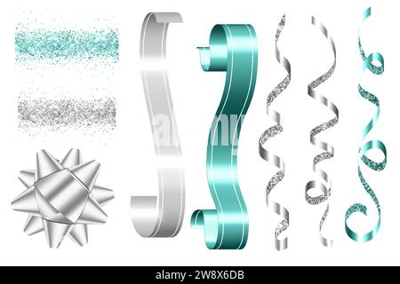 Ein Geschenk aus Seafoam und Silber: Ultimative Eleganz Stockfoto