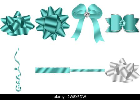 Ein Geschenk aus Seafoam und Silber: Ultimative Eleganz Stockfoto