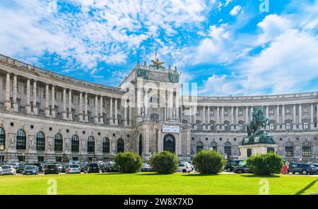 Wien, Österreich. Museumskomplex neue Burg Teil der Hofburg im Zentrum von Wien Stockfoto