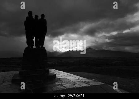 Die Commando-Denkmal am Spean Bridge, in der Nähe von Fort William, Schottisches Hochland, Schottland, Vereinigtes Königreich Stockfoto