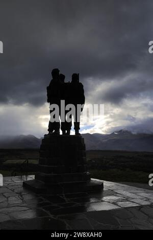 Die Commando-Denkmal am Spean Bridge, in der Nähe von Fort William, Schottisches Hochland, Schottland, Vereinigtes Königreich Stockfoto