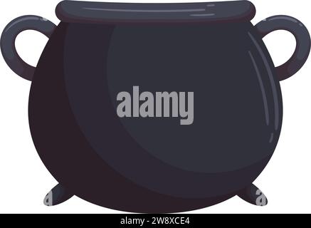 St. Patricks Day leerer Topf oder Kessel. Leprechaun oder Hexe Stock Vektor