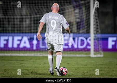 Dschidda, Saudi-Arabien. Dezember 2023. Al Ahli Sports Club JEDDAH, SAUDI-ARABIEN - 21. DEZEMBER: FIFA-Präsident Gianni Infantino während des Saudi Legends and World Legends Matches im Al Ahli Sports Club am 21. Dezember 2023 in Dschidda, Saudi-Arabien. (Foto: Alexandre Neto/SPP) (ALEXANDRE NETO/SPP) Credit: SPP Sport Press Photo. /Alamy Live News Stockfoto