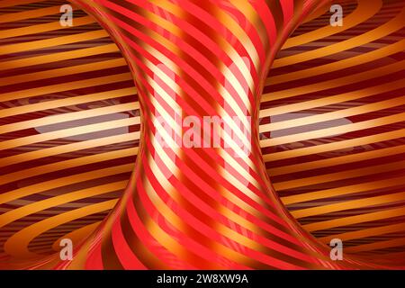 Abstrakter spiralförmiger Hintergrund, 3D-Rendering Stockfoto