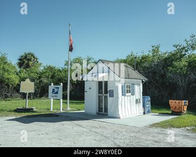 Ochopee Post Office, kleinstes Postamt in den USA, Big Cypress National Preserve, Everglades, Nordamerika, Florida, USA Stockfoto