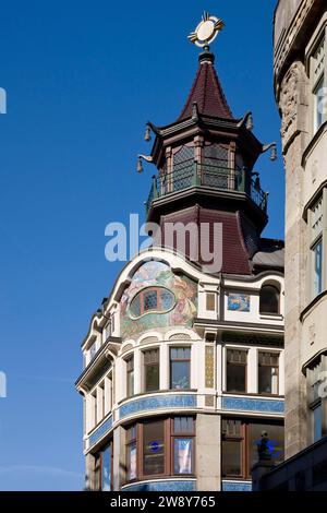 Leipzig Riquet House Stockfoto