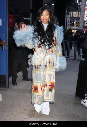 NEW YORK, NY - 22. DEZEMBER: Brandy bei Good Morning America am 22. Dezember 2023 in New York City, Copyright: XRWx Stockfoto