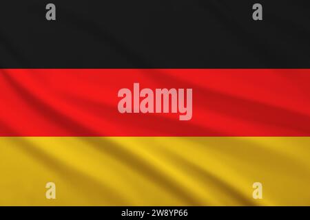 Flagge der Bundesrepublik Deutschland. Symbol für das nationale Land Stockfoto