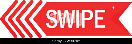 Wischen Sie Über Das Symbol Design Vektor Stock Vektor