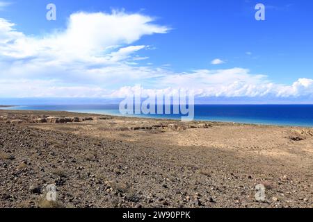 Bergsee, Issyk-Kul in Kirgisistan bei Ak Say Stockfoto