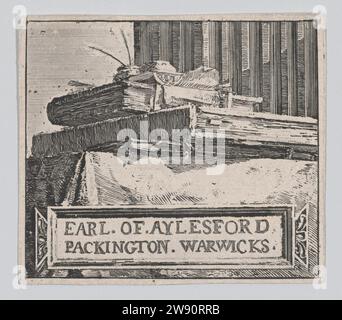 3. Bookplate of the Earl of Aylesford 2016 von Heneage Finch, 4. Earl of Aylesford Stockfoto