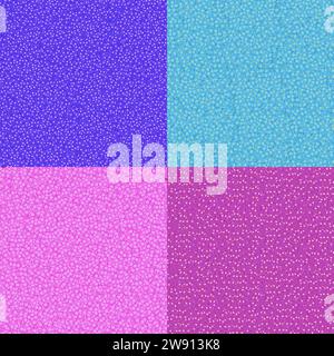 Viele Blüten, Blüten, als Hintergrund, Bindweed (Ipomoea purpurea) lila und violett, Vergissmeinnicht (Myosotis) hellblau, Malve (Malvaceae) rosa Pin Stockfoto