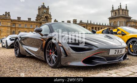 2018 McLaren 720S, ausgestellt auf der Salon Privé Concours d’Elégance Motorshow im Blenheim Palace. Stockfoto