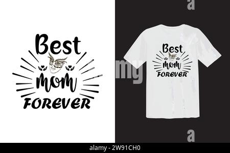 Schöne Mama oder Hundemutter Geschenk und Happy Mother's Day Hemd Druckvorlage, Typografie Design für Muttertag, Mom Leben, Mom Boss, Dame, Frauentag. Stock Vektor