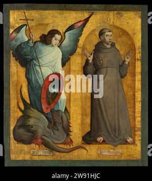 Heilige Michael und Franziskus 1958 von Juan de Flandes Stockfoto