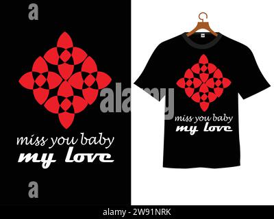 T-Shirt-Design mit Typografie Stock Vektor