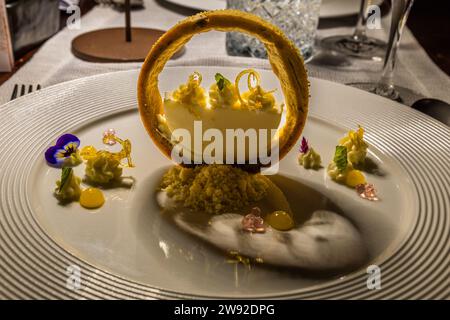 Restaurant L-Istorja von Kempinski Hotel San Lawrenz, Insel Gozo, Malta Stockfoto