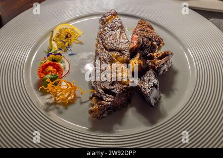 Restaurant L-Istorja von Kempinski Hotel San Lawrenz, Insel Gozo, Malta Stockfoto