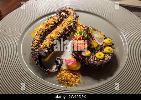 Restaurant L-Istorja von Kempinski Hotel San Lawrenz, Insel Gozo, Malta Stockfoto