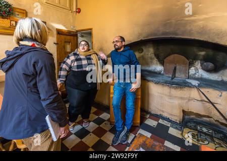 Das Tal-Furnar Restaurant diente früher als Bäckerei in Xaghra, Malta Stockfoto