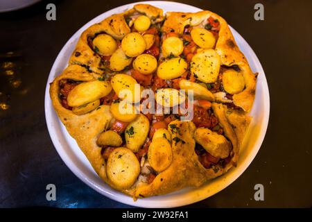 Das Tal-Furnar Restaurant diente früher als Bäckerei in Xaghra, Malta Stockfoto