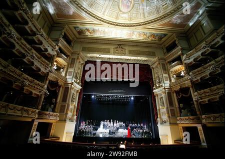 Semperoper Auditorium Stockfoto