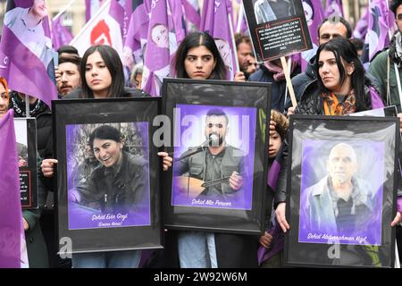 Le CDK-F et plusieurs personnalités de Gauche ont demandé la vérité sur le Triple Assassinat de la rue d'Enghein non reconnu comme attentat terroriste Stockfoto