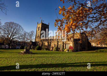 Skipton Parish Church im Herbst Stockfoto