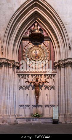 Innenaufnahmen der Wells Cathedral, Wells Somerset, England. Stockfoto